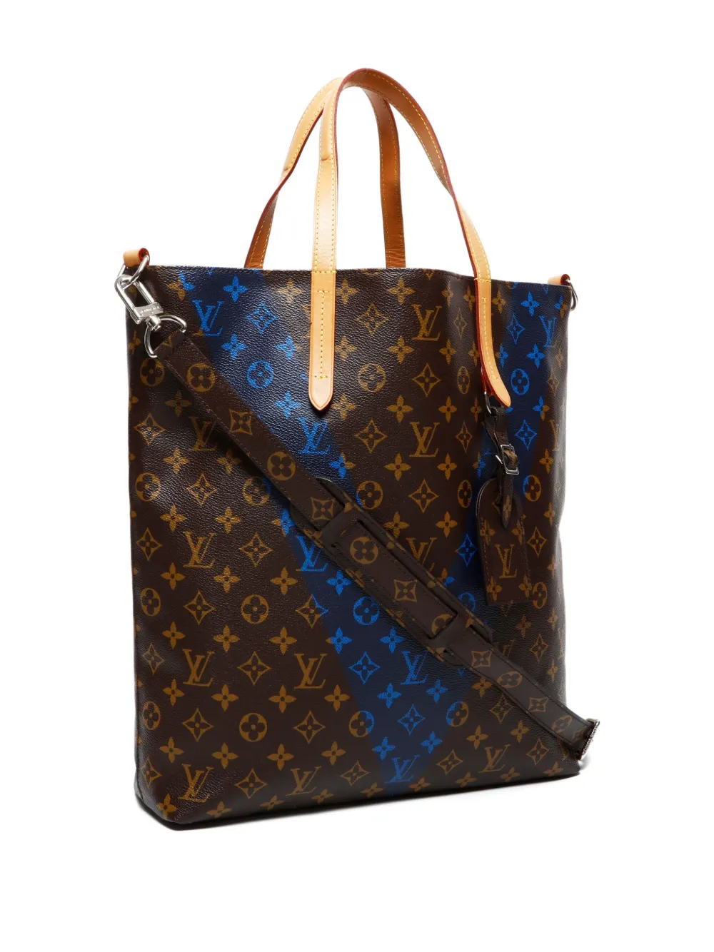 Pre-owned Louis Vuitton 2015 Monogram Cabas Shoulder Bag In Brown