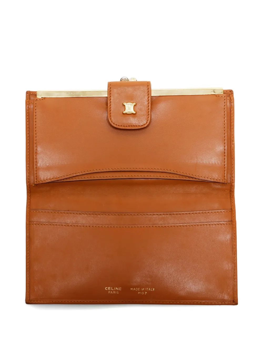 Pre-owned Celine 1990-2000s Macadam Pattern Wallet In Brown