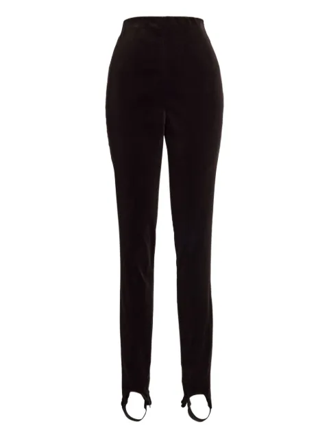 Ralph Lauren Collection high-waisted velvet trousers