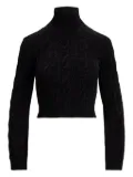 Ralph Lauren Collection cable-knit turtleneck sweater - Black