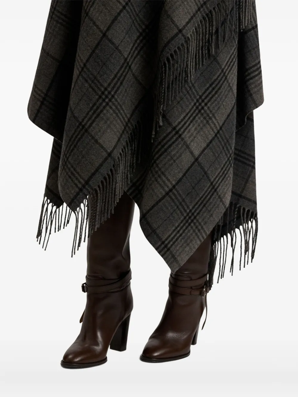Ralph Lauren Asymmetric Fringe-detail Skirt In Multi