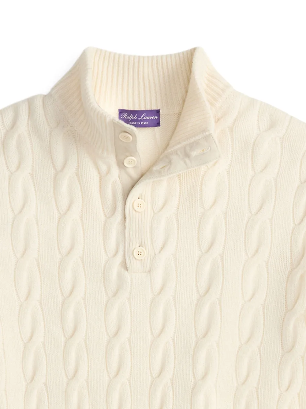 Ralph Lauren Purple Label Kabelgebreide trui - Beige