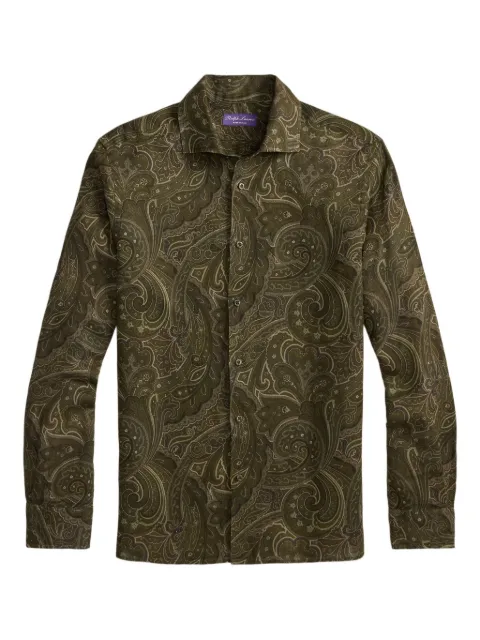 Ralph Lauren Purple Label paisley-print long-sleeved shirt