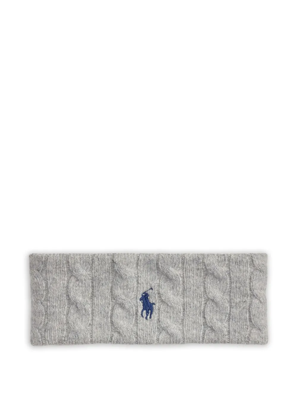 Polo Ralph Lauren cable-knit head band | Grey | Image 1