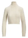 Ralph Lauren Collection cable-knit turtleneck sweater - Neutrals