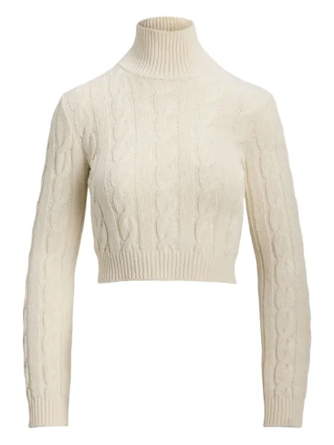 Ralph Lauren Collection cable-knit turtleneck sweater