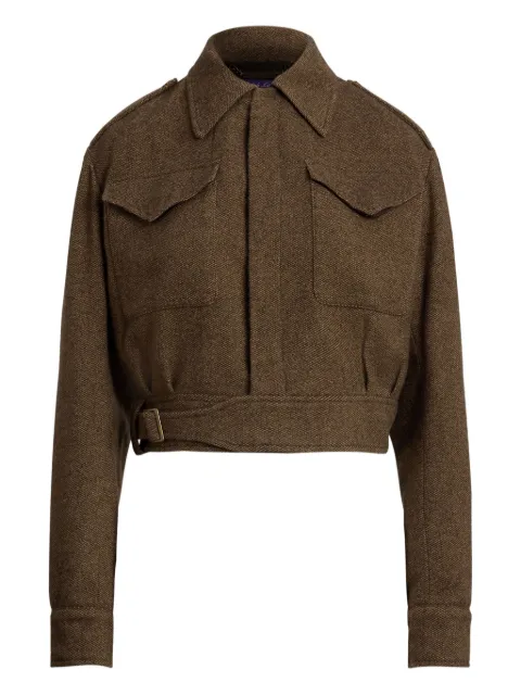 Ralph Lauren Collection belted flap-pocket jacket