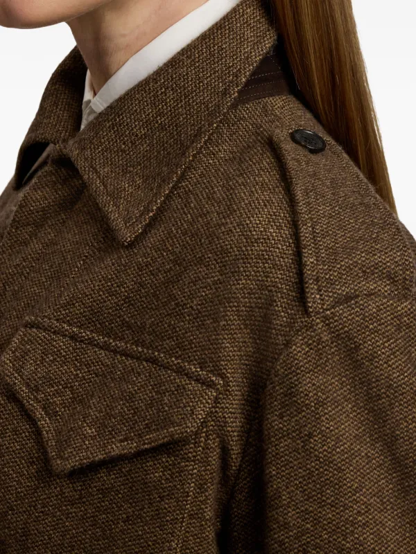 タイムセール　LAUREN RALPH LAUREN ベルテッド ジャケット Ralph Lauren Collection ベルテッド ジャケット | ブラウン | FARFETCH JP