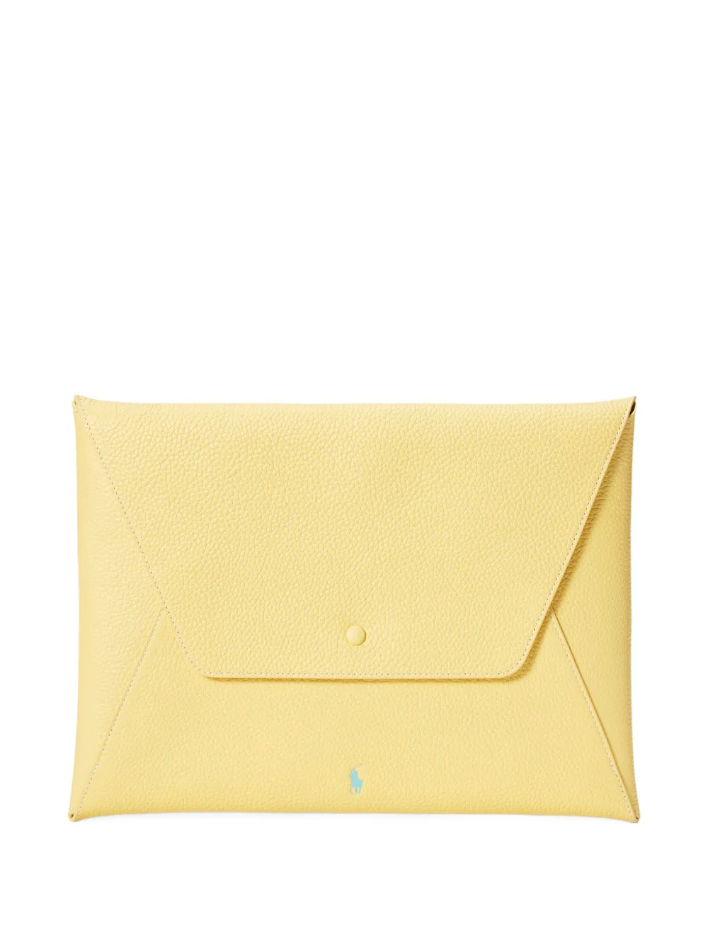 Polo Ralph Lauren envelope leather pouch | Yellow | Image 1