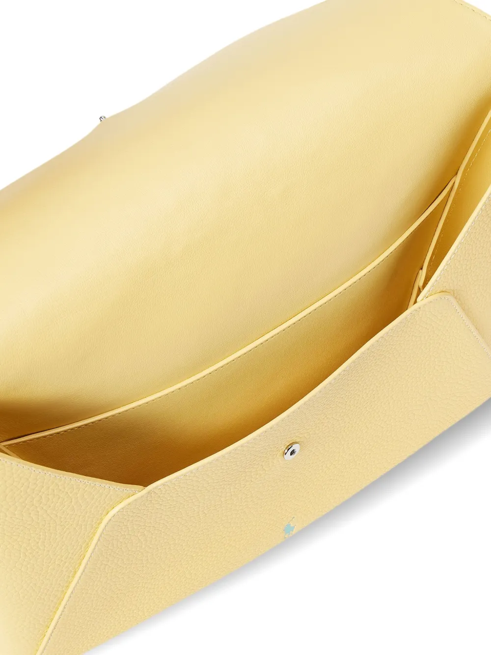 Polo Ralph Lauren Envelope leren buidel Geel