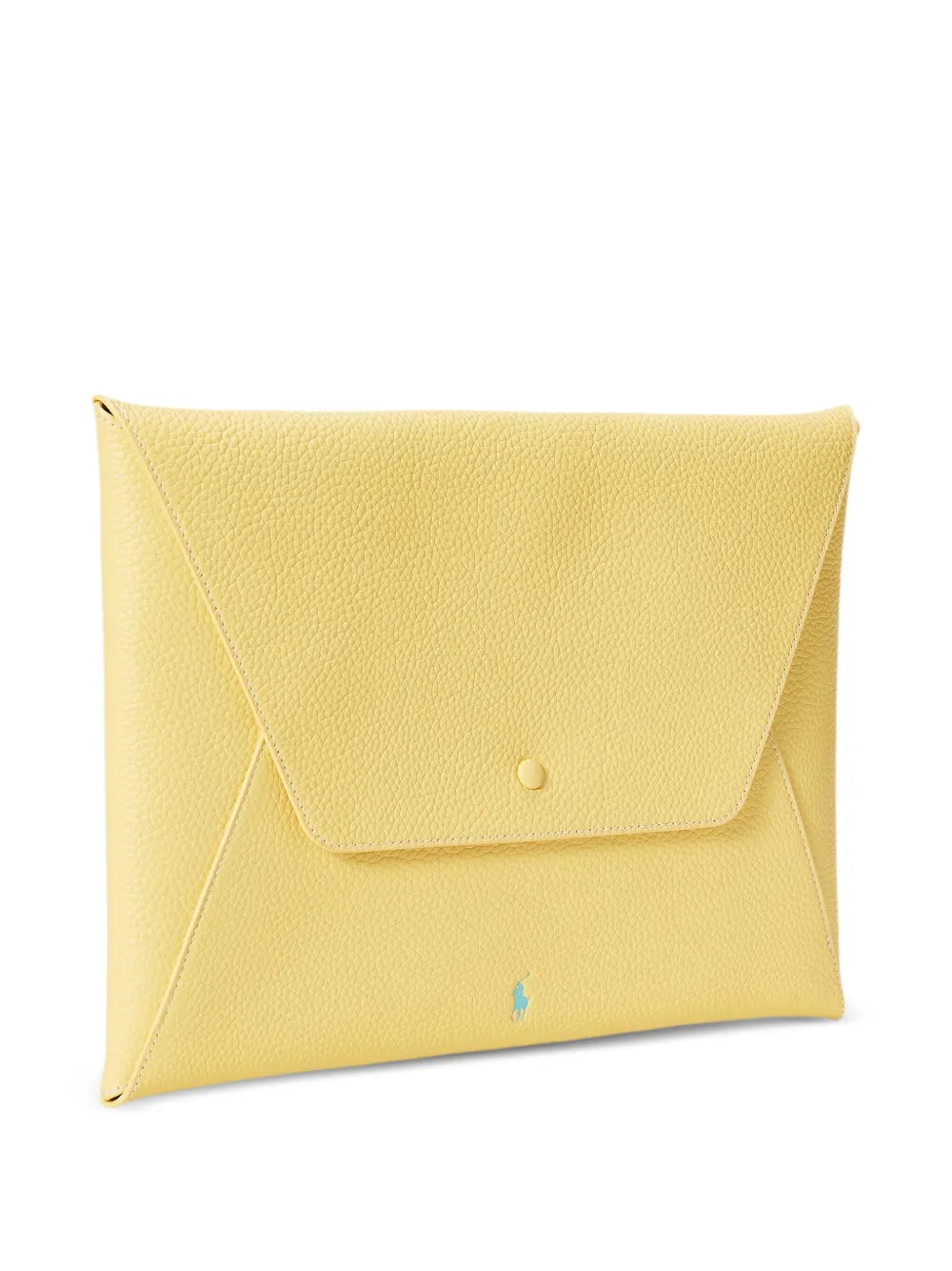Polo Ralph Lauren Envelope leren buidel Geel