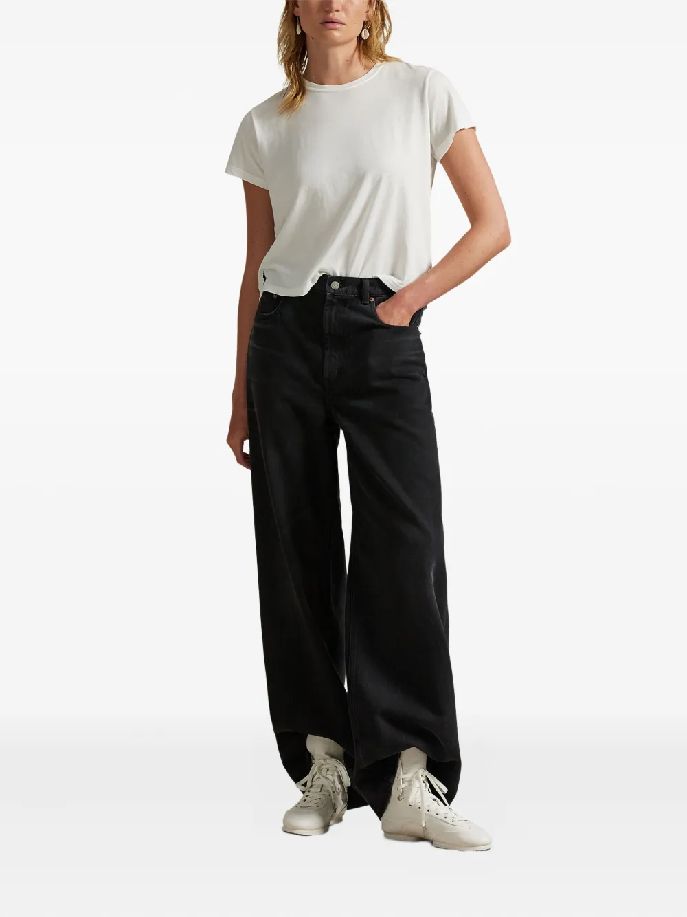 Polo Ralph Lauren High-waisted Jeans In Black