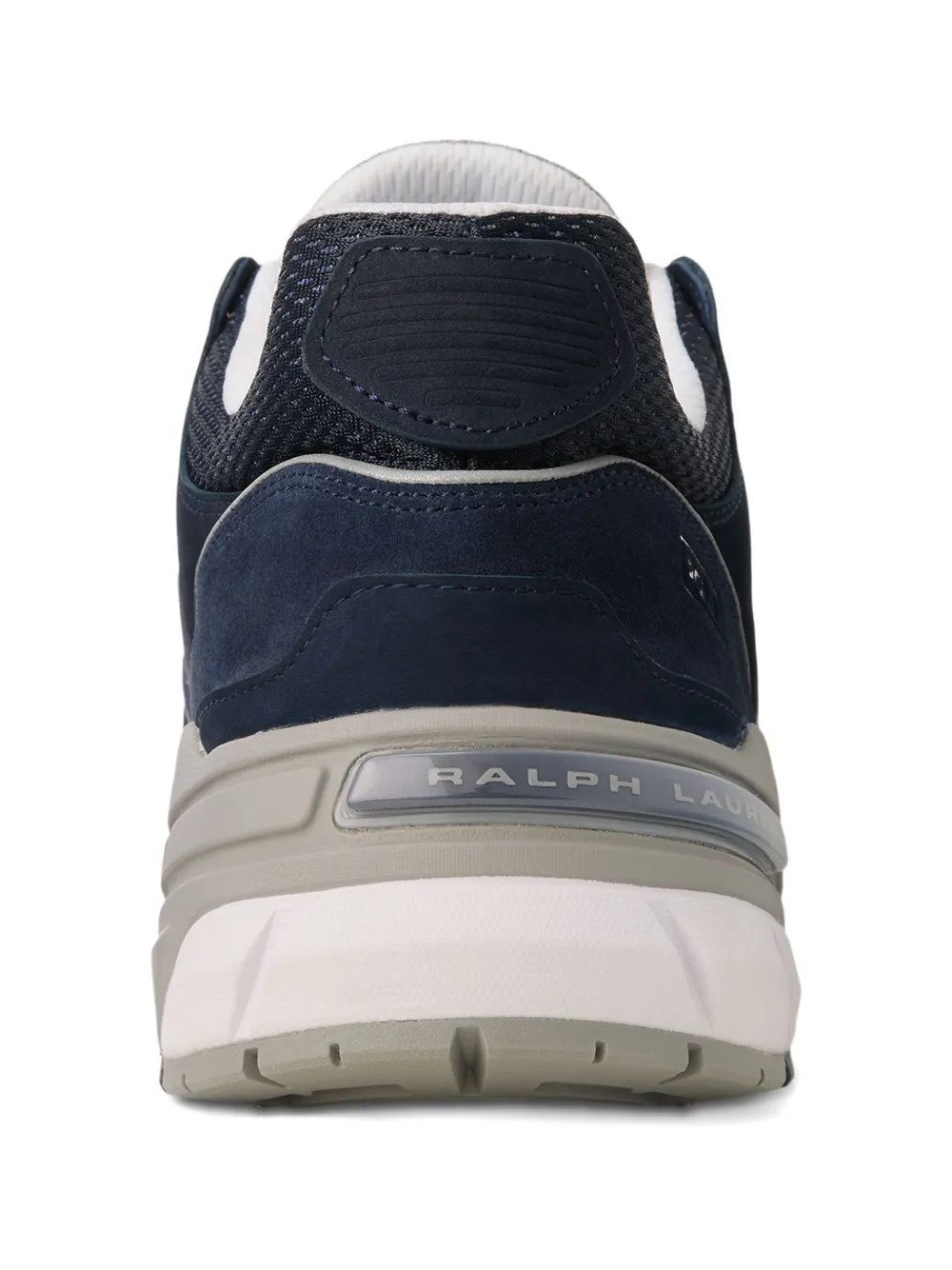 Polo Ralph Lauren Mesh sneakers met suède vlakken Blauw