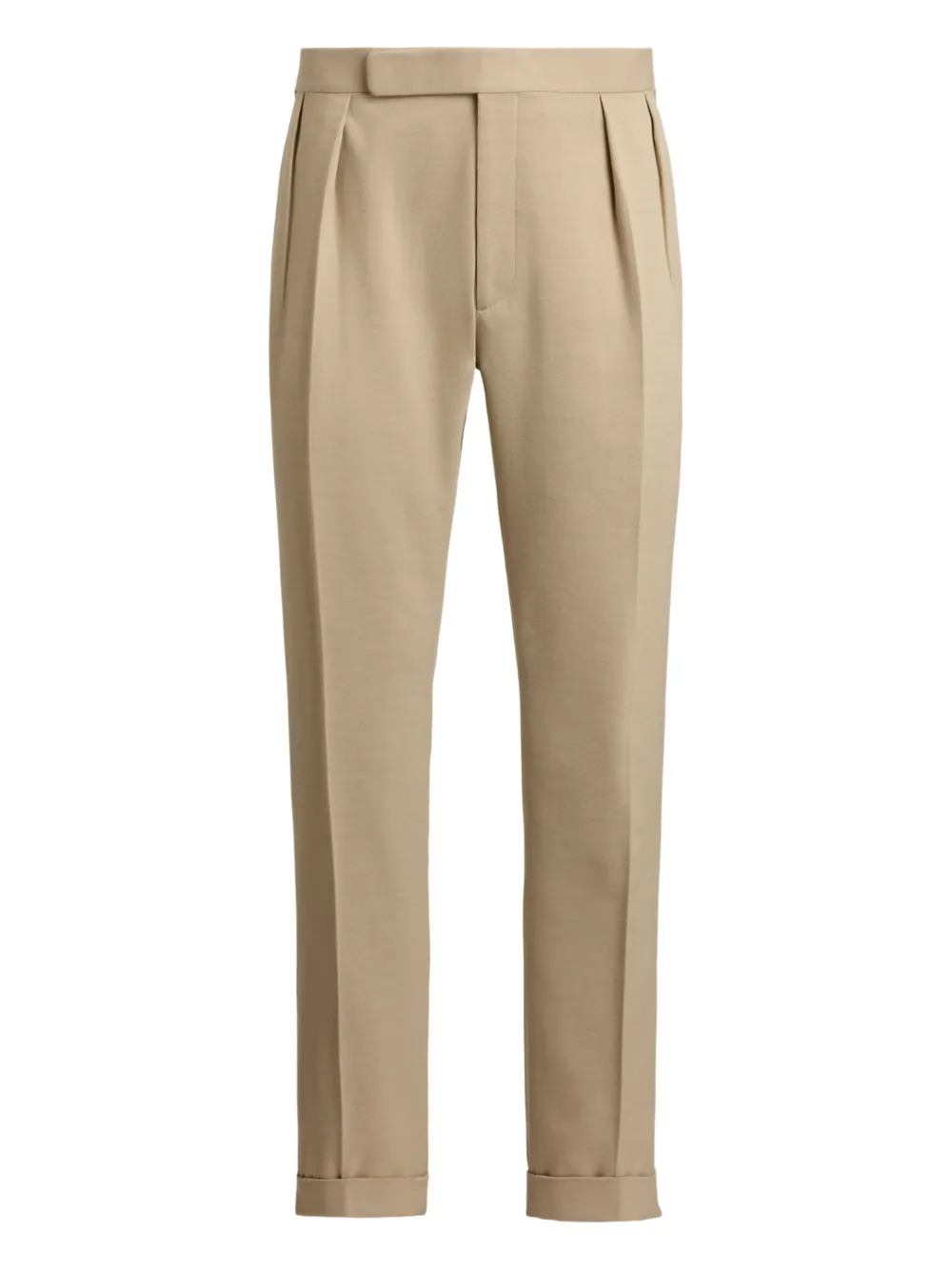 Ralph Lauren Purple Label pleated-cuff trousers | Neutrals | Image 1