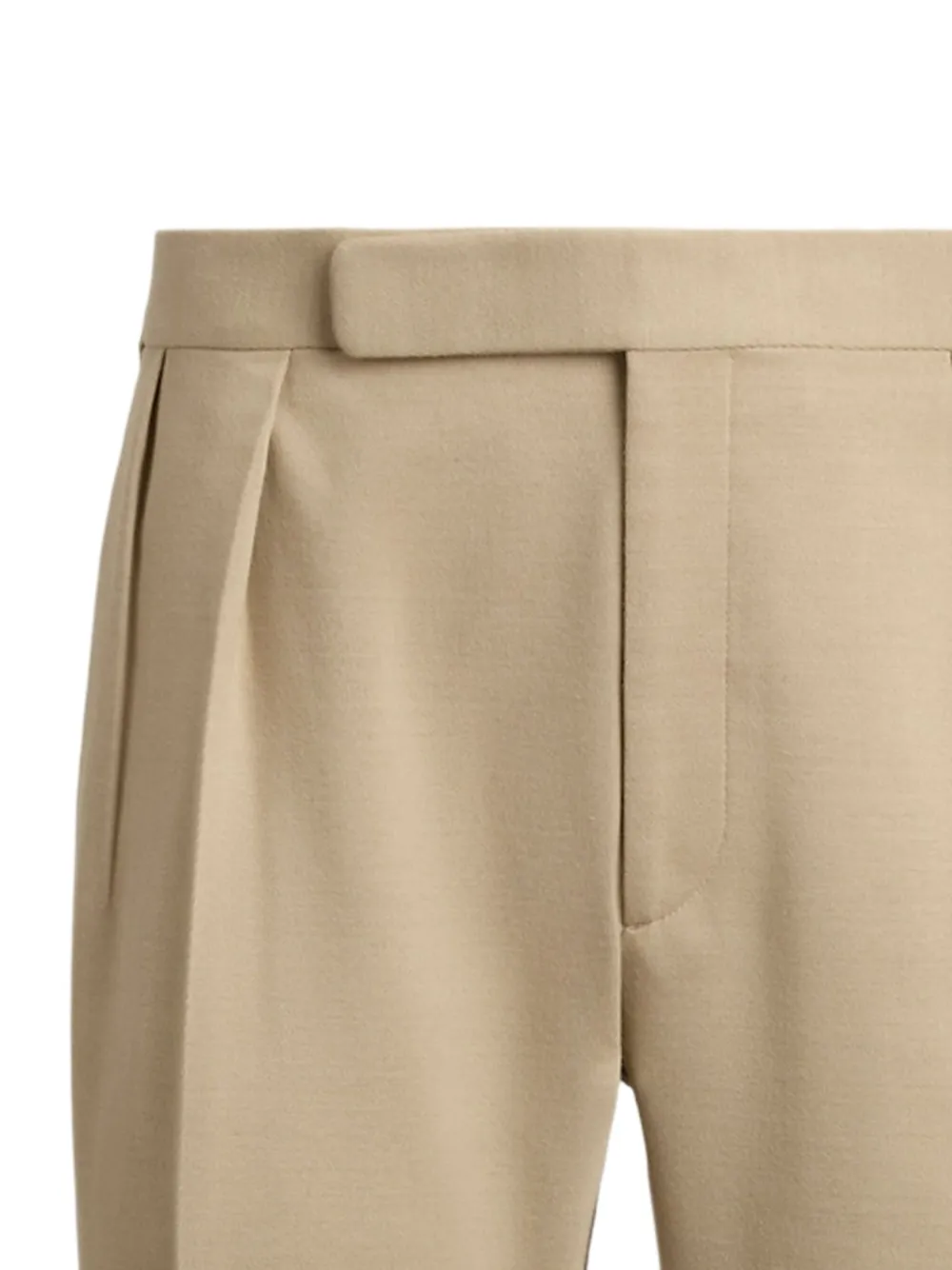 Ralph Lauren Purple Label pleated-cuff trousers - Beige