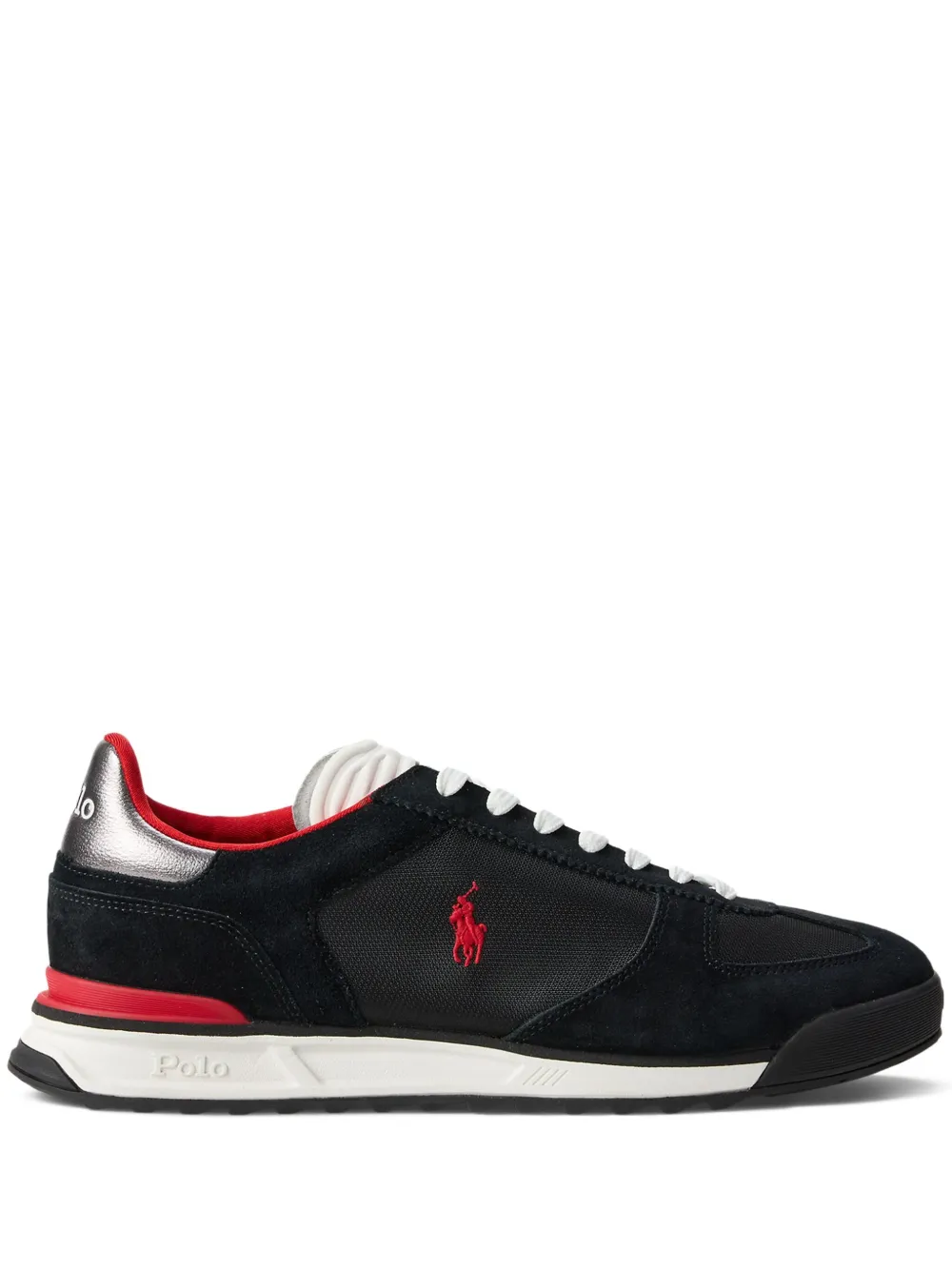 Polo Ralph Lauren suede leather sneakers Black