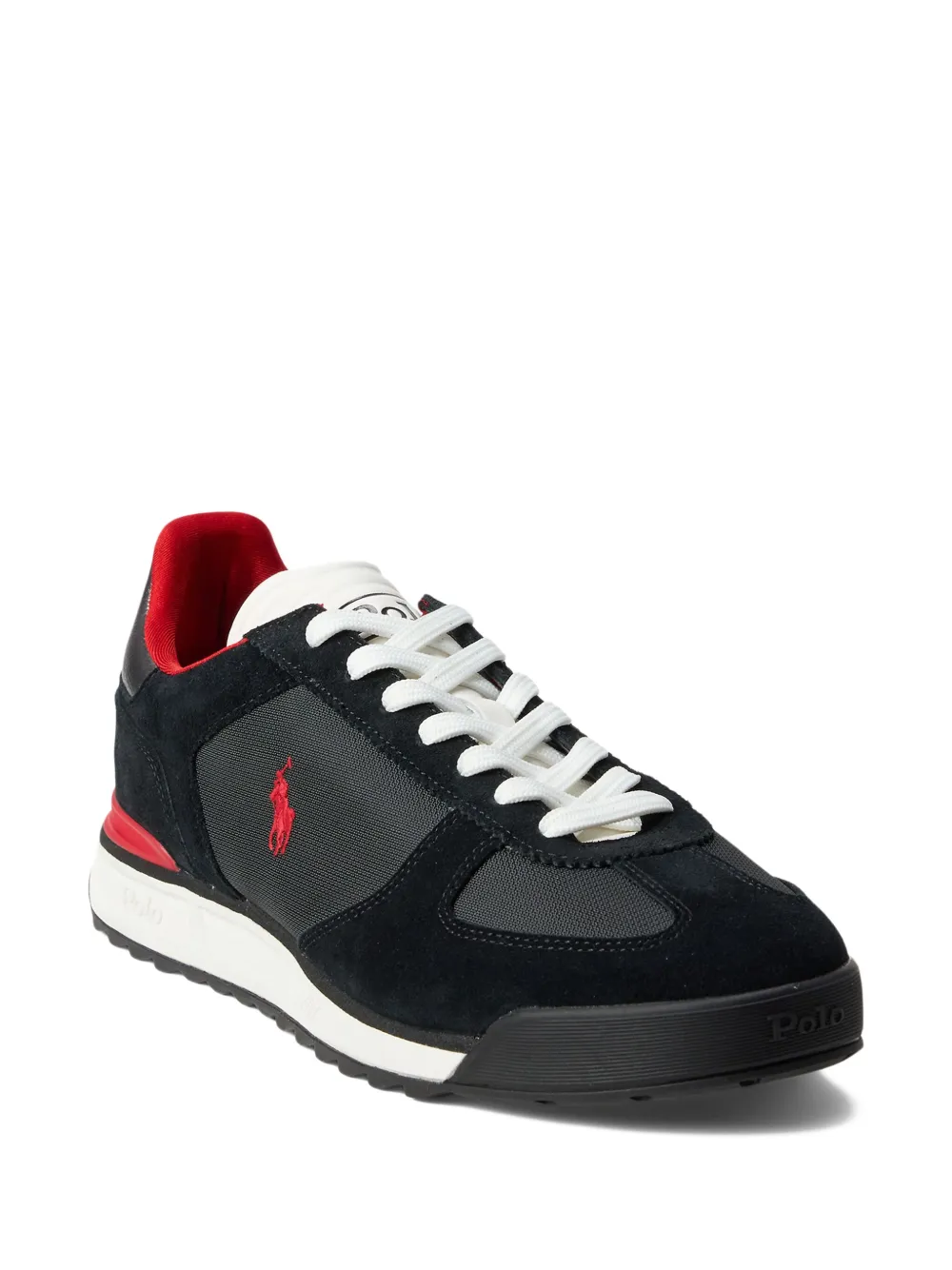 Polo Ralph Lauren suede leather sneakers Black