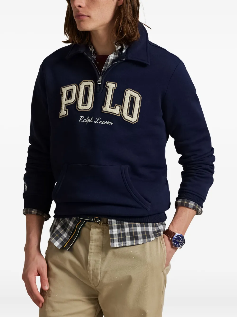 Polo Ralph Lauren Sweater met geborduurd logo Blauw