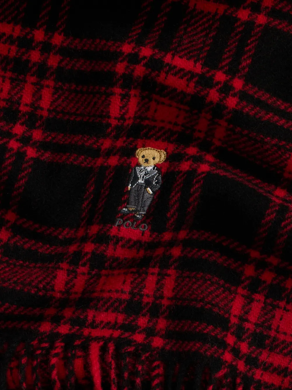 Polo Ralph Lauren Geruite sjaal Rood