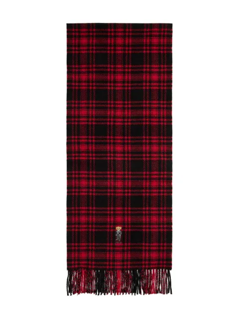 Polo Ralph Lauren Polo Bear plaid scarf