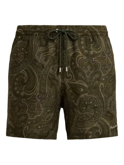 Ralph Lauren Purple Label paisley-pattern drawstring swim shorts