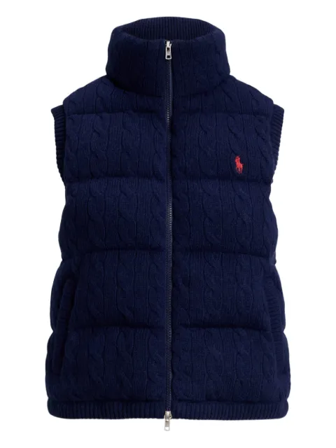 Polo Ralph Lauren logo-embroidered puffer gilet