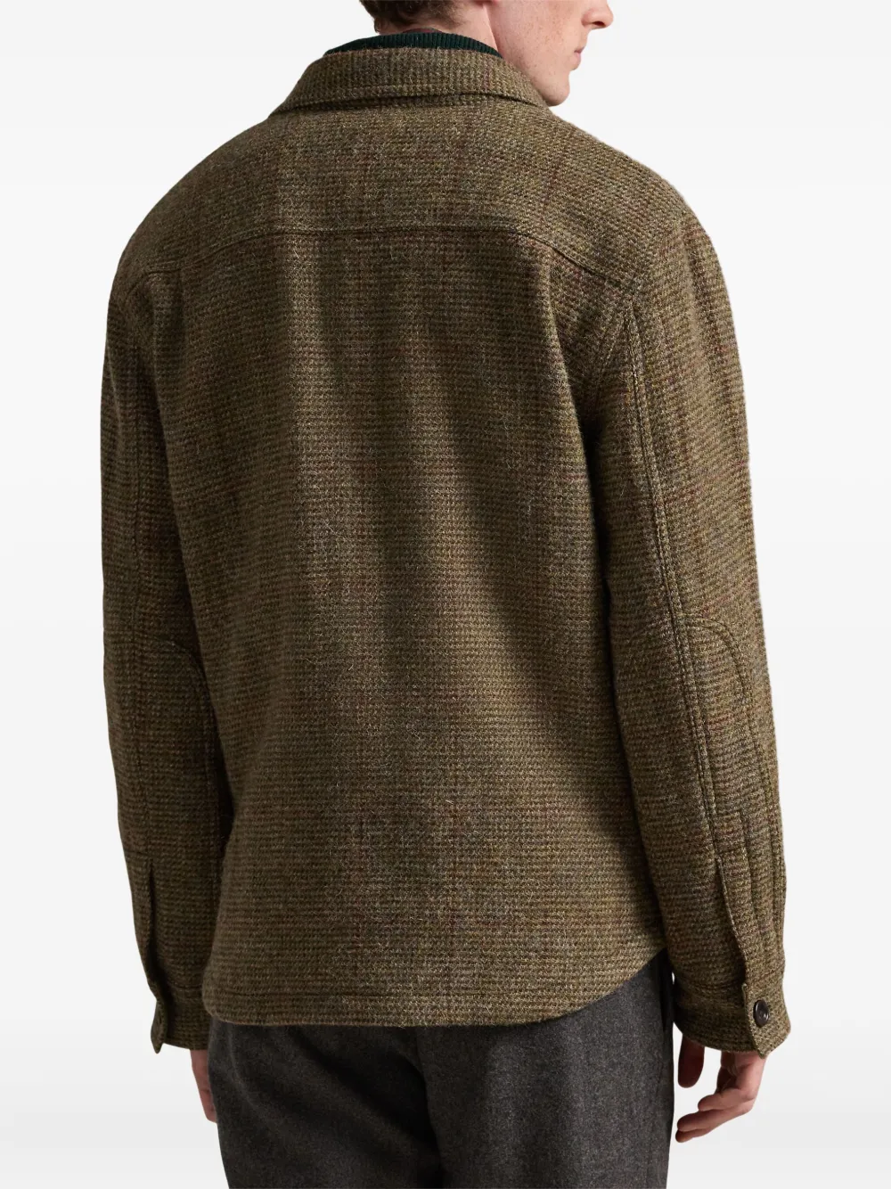 Polo Ralph Lauren Shirtjack met visgraat-patroon Groen