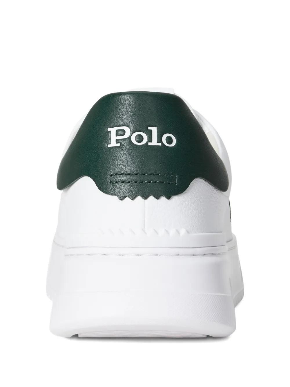 Polo Ralph Lauren polo player logo leather sneakers White