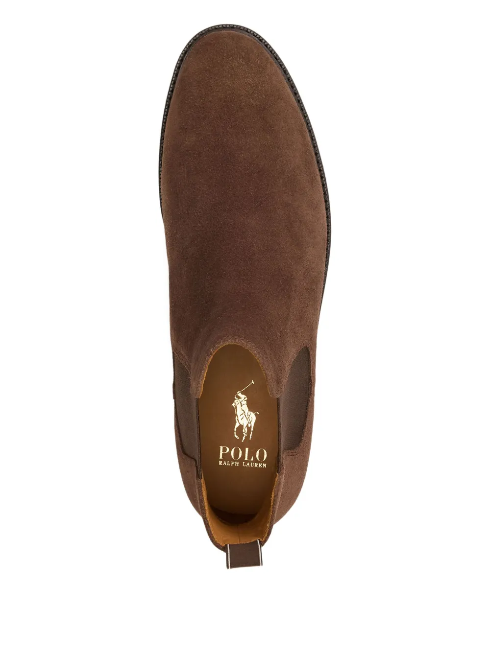 Polo Ralph Lauren Suede Elastic-panel Boots In Brown