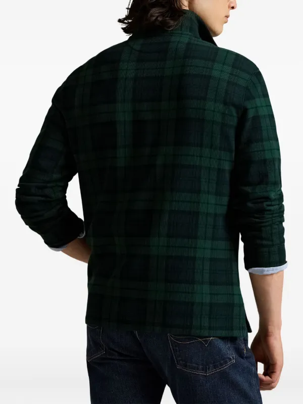 Polo Ralph Lauren チェック ハーフジップ セーター | グリーン