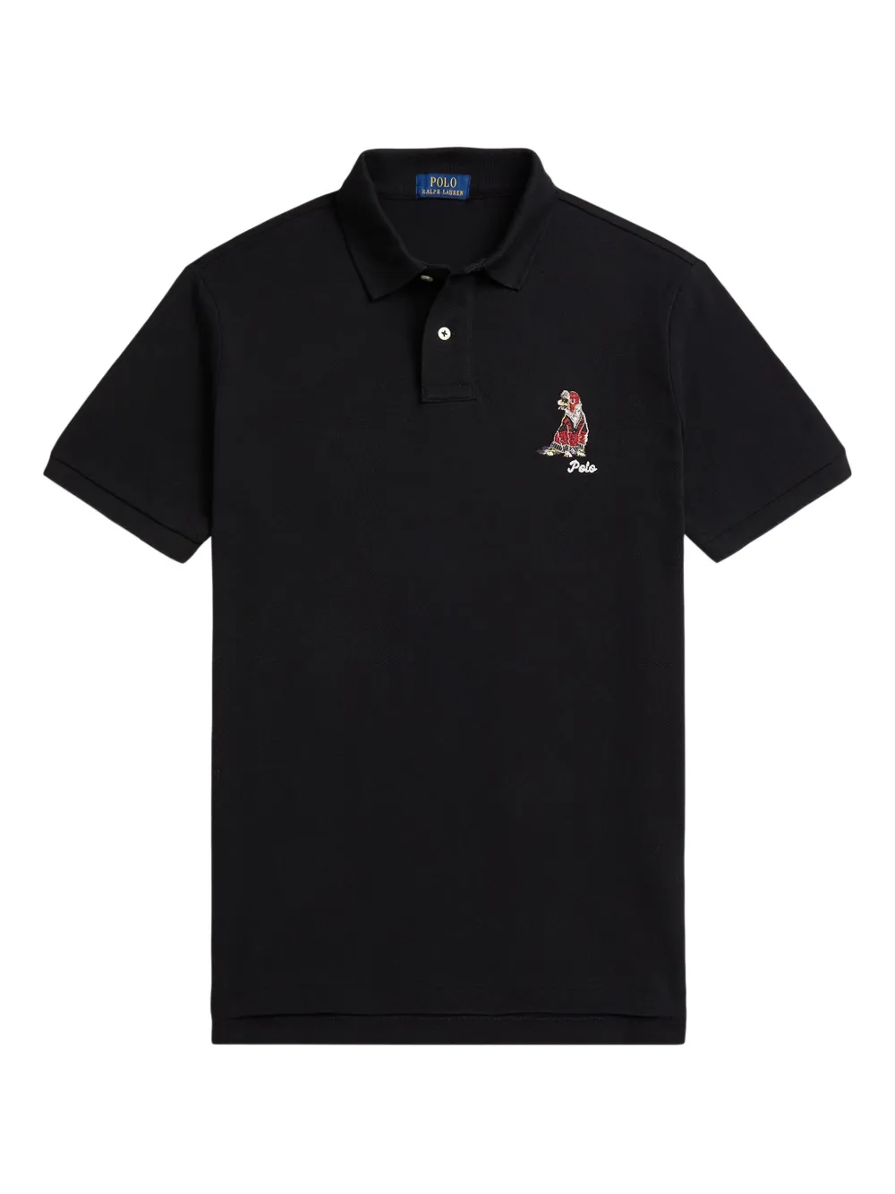 Polo Ralph Lauren エンブロイダリー ポロシャツ - ブラック Polo Ralph Lauren エンブロイダリー ポロシャツ - ブラック