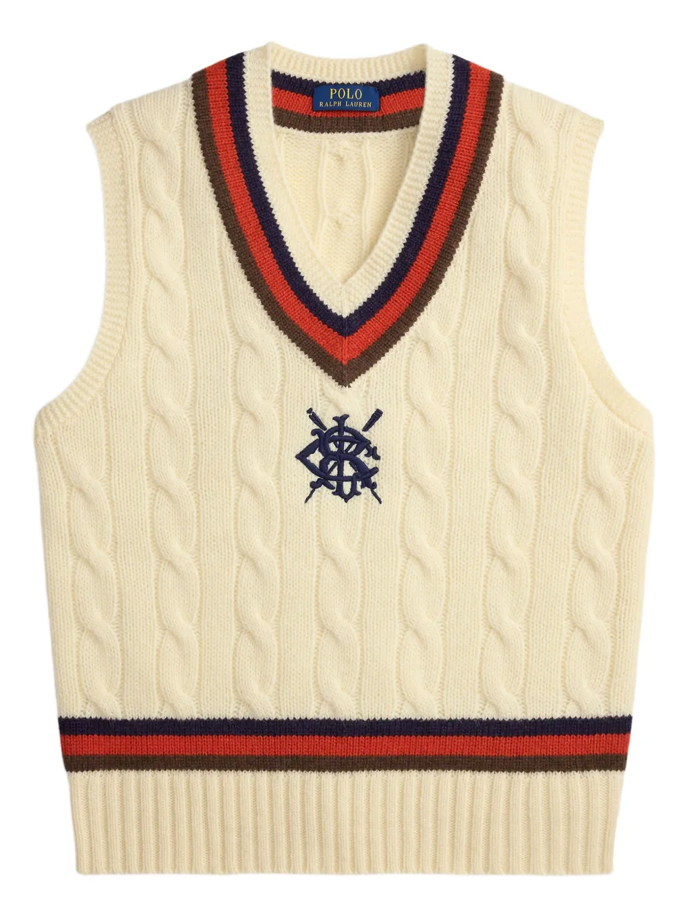 Polo Ralph Lauren ケーブルニット ベスト - ニュートラル Polo Ralph Lauren ケーブルニット ベスト - ニュートラル