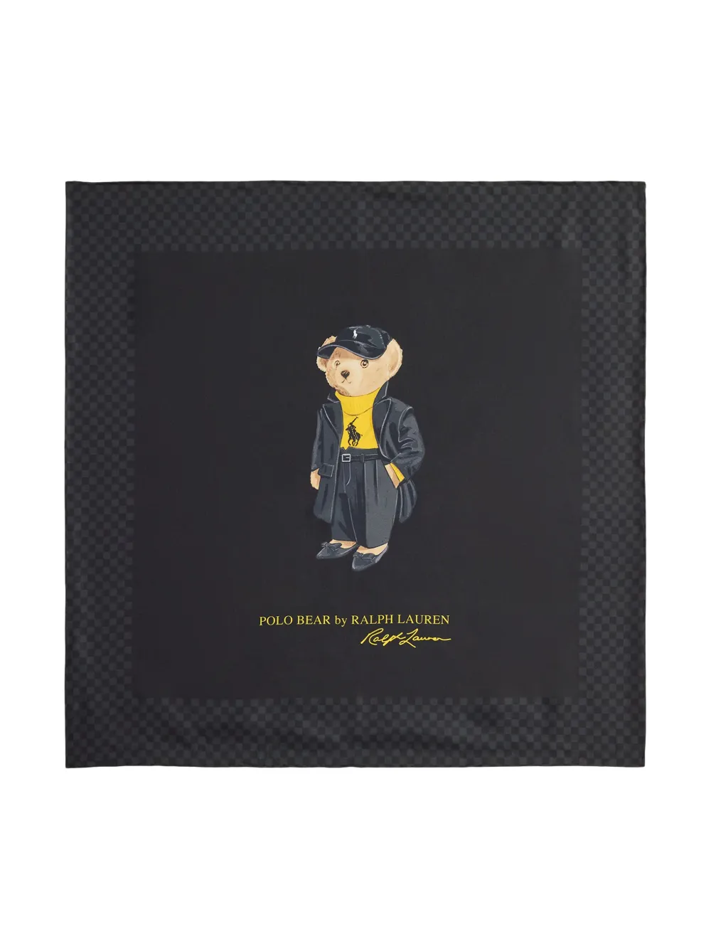 Polo Ralph Lauren Silk Scarf In Black