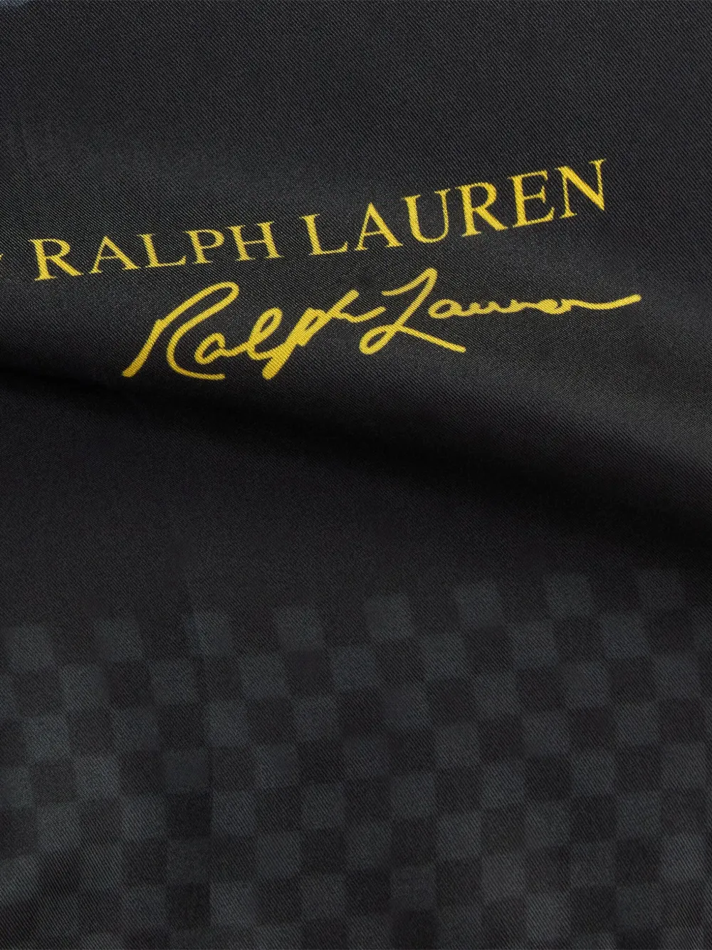 Polo Ralph Lauren Silk Scarf In Black