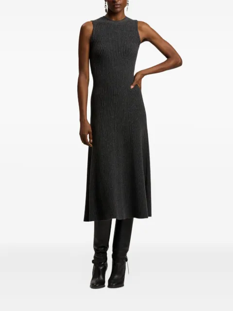 Ralph Lauren Collection ribbed sleeveless midi dress