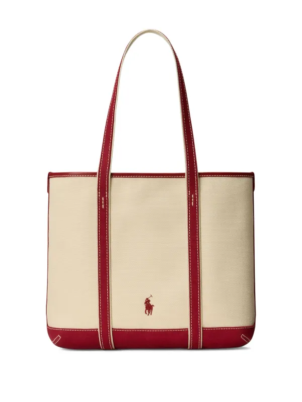 Polo Ralph Lauren ポロベア キャンバス ハンドバッグ | ニュートラル