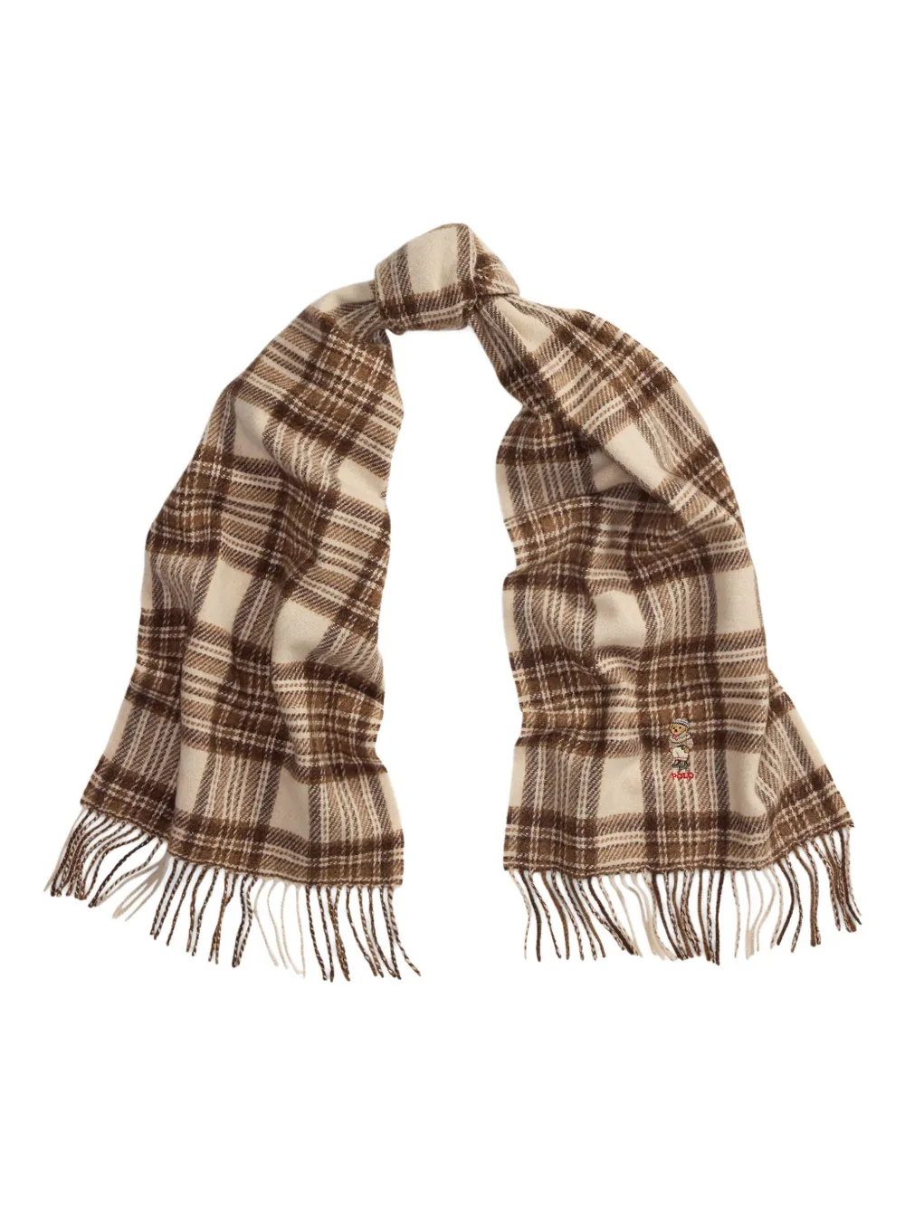 Polo Ralph Lauren Sjaal met borduurwerk Beige