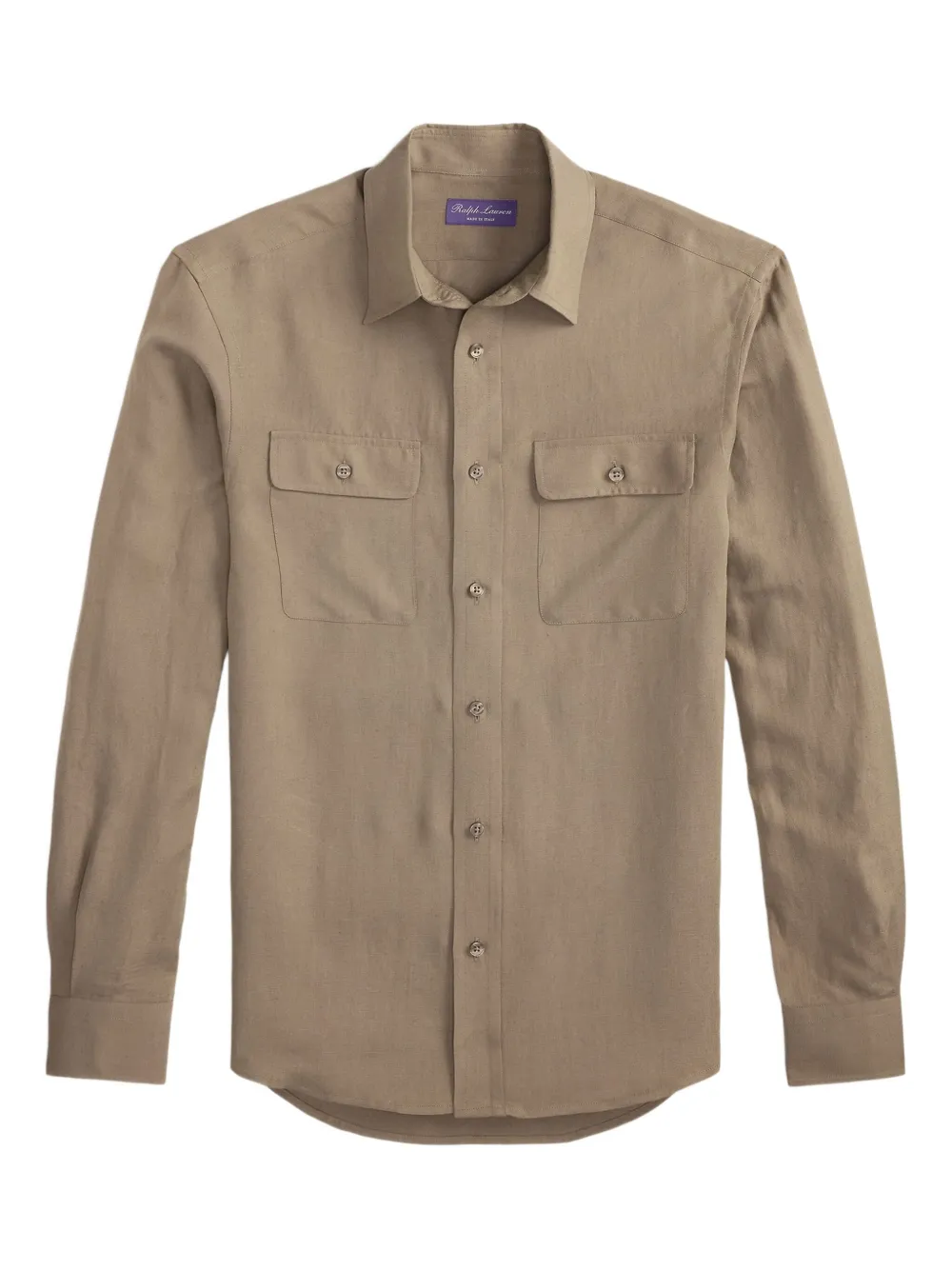 Ralph Lauren Purple Label フラップポケット シャツ - ニュートラル Ralph Lauren Purple Label フラップポケット シャツ - ニュートラル