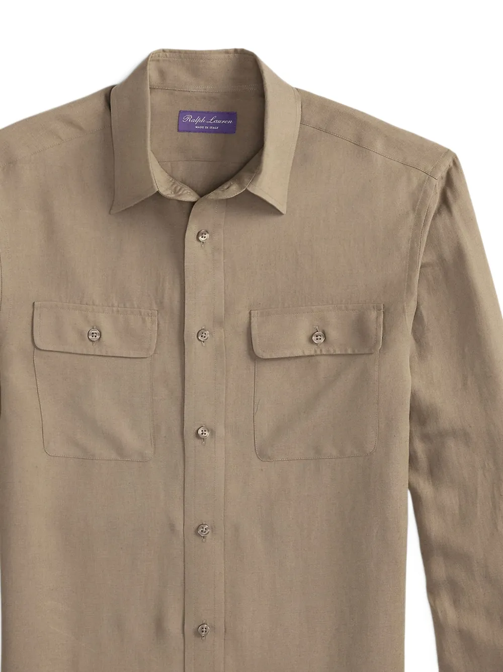 Ralph Lauren Purple Label flap-pockets shirt - Beige
