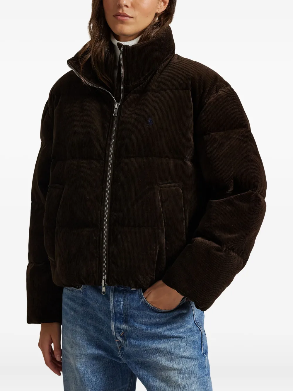 Polo Ralph Lauren コーデュロイ パデッドジャケット - ブラック Polo Ralph Lauren コーデュロイ パデッドジャケット - ブラック