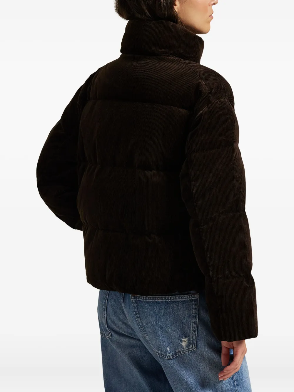 Polo Ralph Lauren Ribfluwelen donsjack Zwart