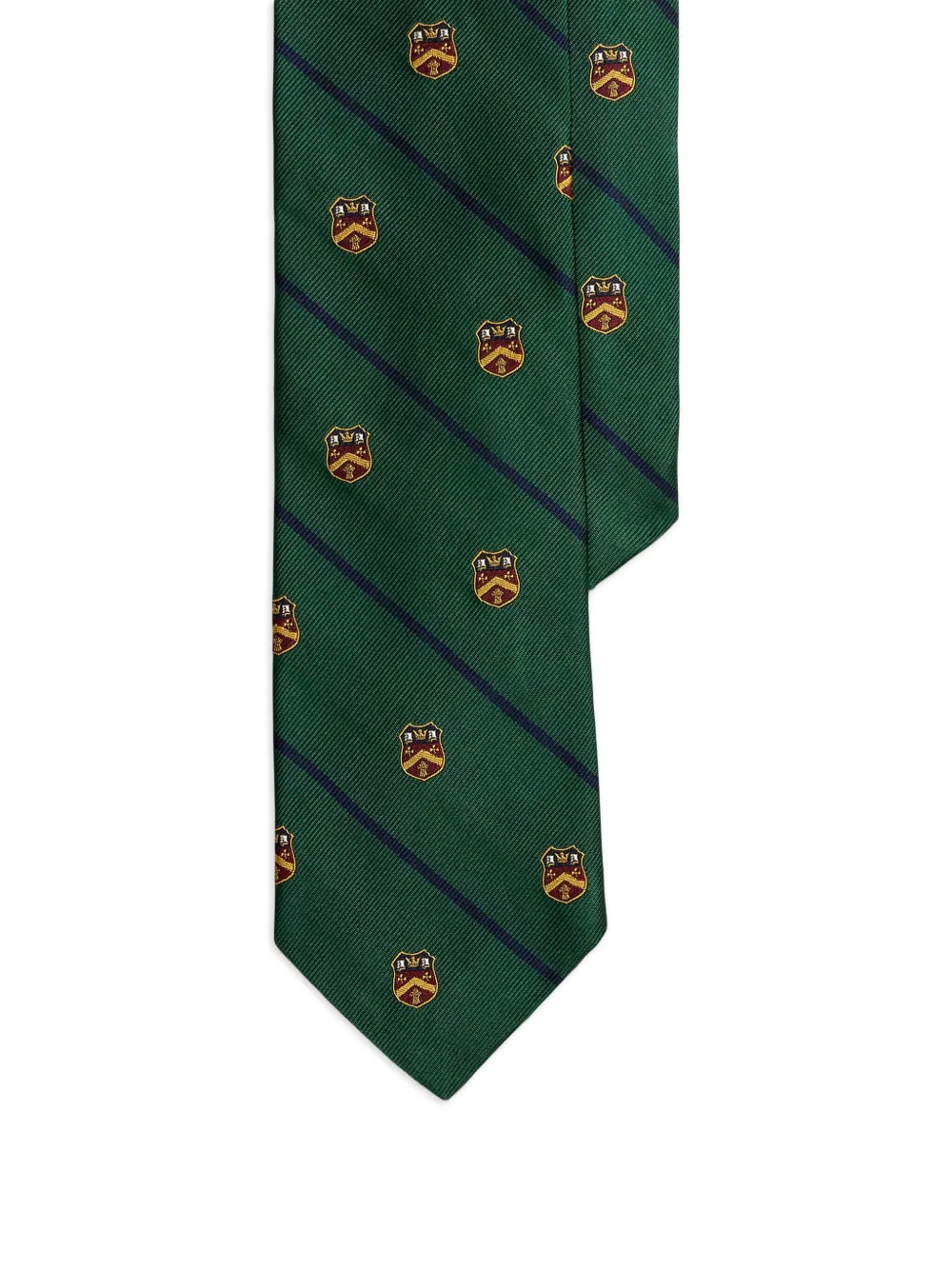 Polo Ralph Lauren crest-striped tie | Green | Image 1