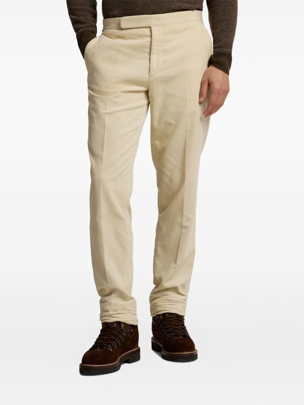 Ralph Lauren Ribbed-cord Trousers In Neutral