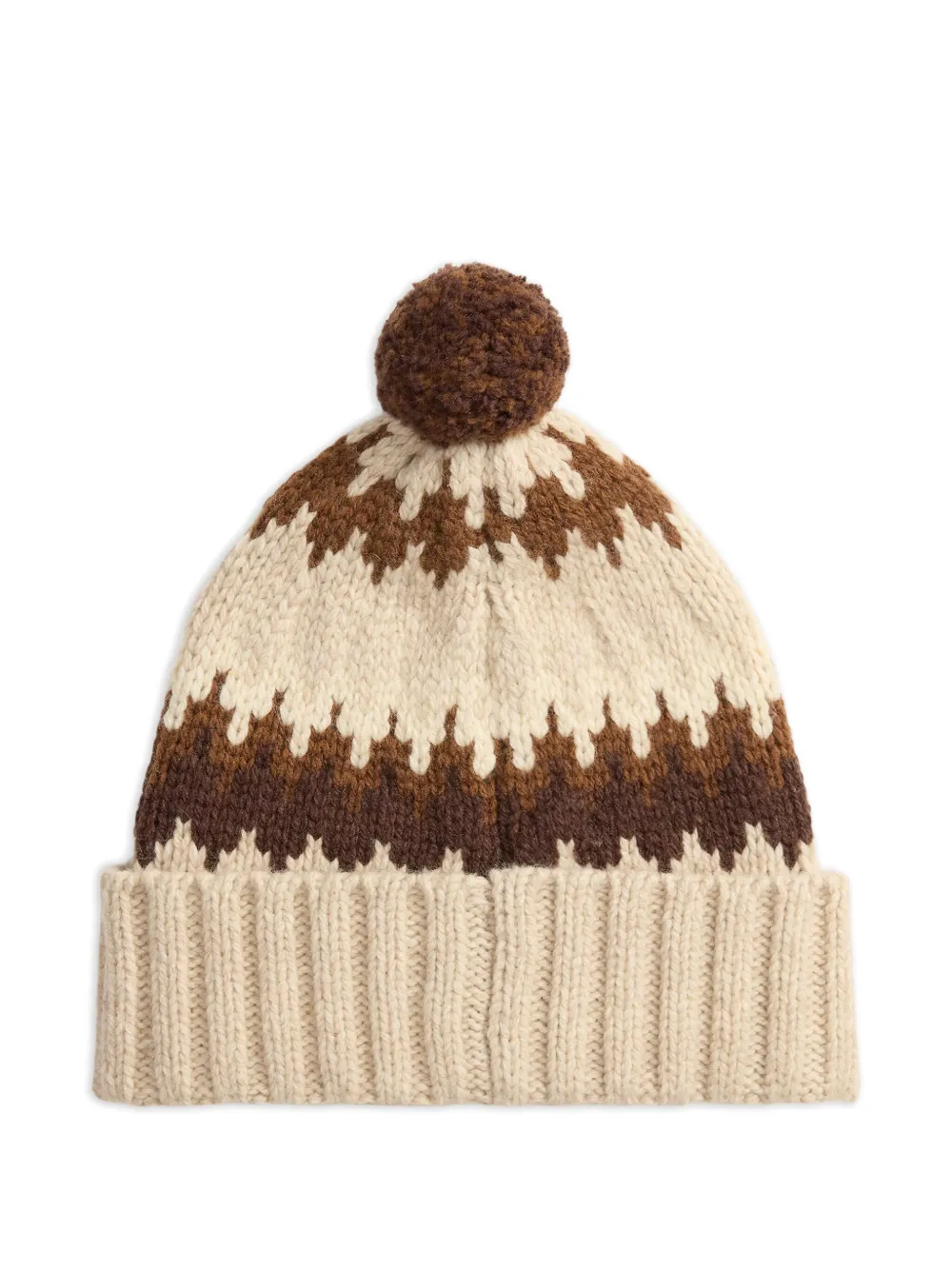 Polo Ralph Lauren Muts met geborduurde beer en pompon Beige