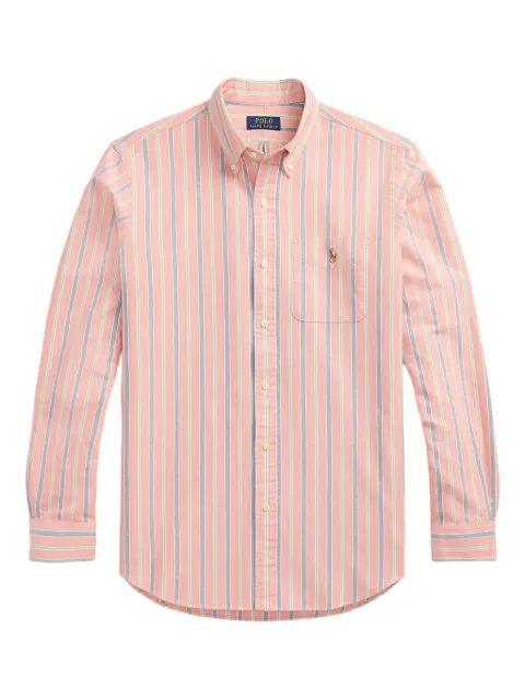 Polo Ralph Lauren striped embroidered-logo shirt