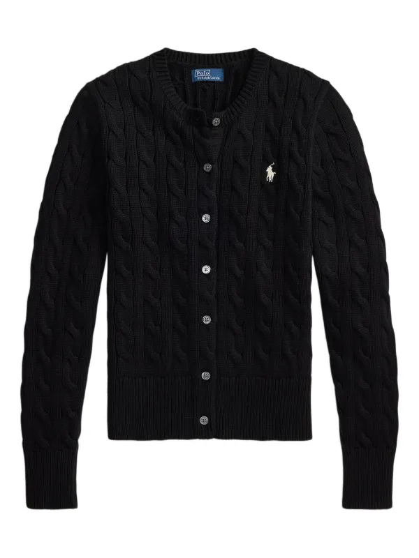 Polo Ralph Lauren Cardigan De Tricô | Preto | FARFETCH BR