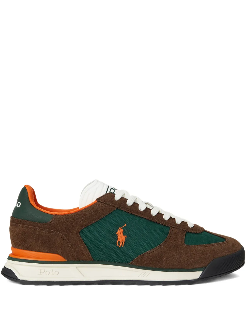 Polo Ralph Lauren polo player logo leather sneakers White
