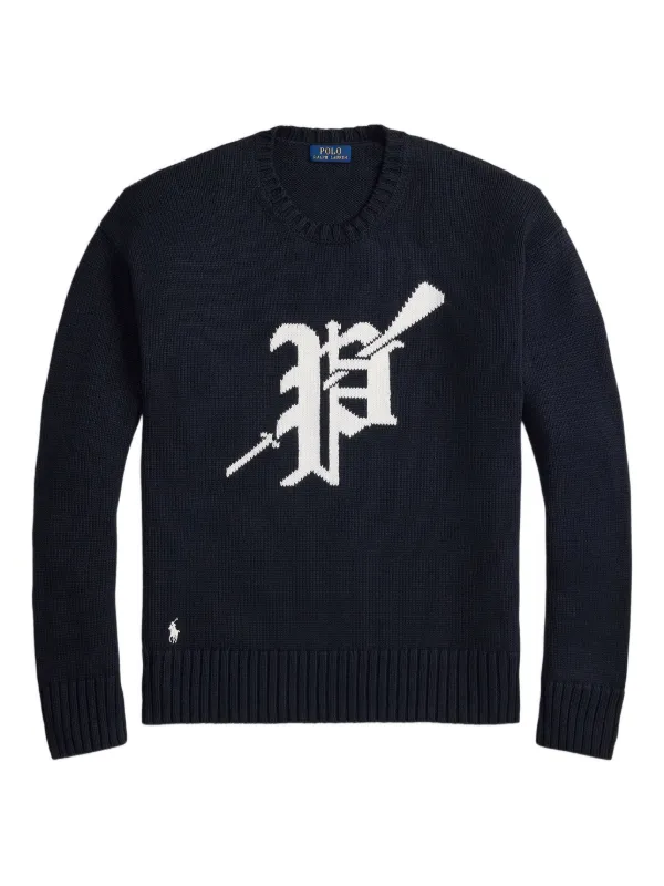 Polo Ralph Lauren ネイビー POLOロゴ セーター POLO RALPH LAUREN（ポロ ラルフ ローレン）の「ロゴ ウール