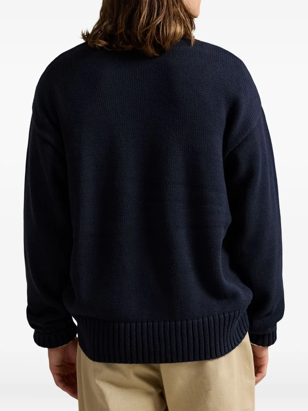 Polo Ralph Lauren ロゴインターシャ セーター | ブルー | FARFETCH JP