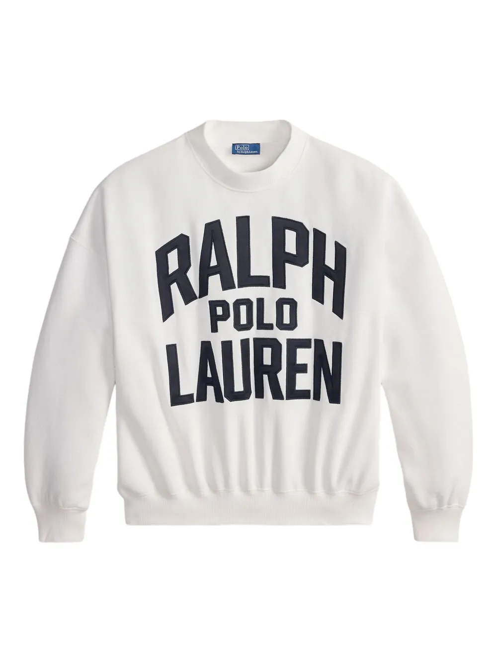 Polo Ralph Lauren Crew Neck Sweatshirt With Logo And Ribbed Cuffs In White